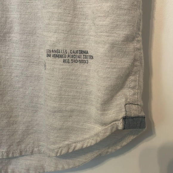 Lucky brand Button down shirt ivory cream M - Picture 4 of 5